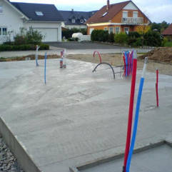 Bau Bodenplatte 