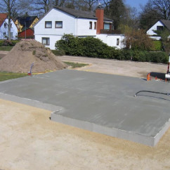 Bau Bodenplatte 