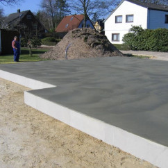 Bau Bodenplatte 
