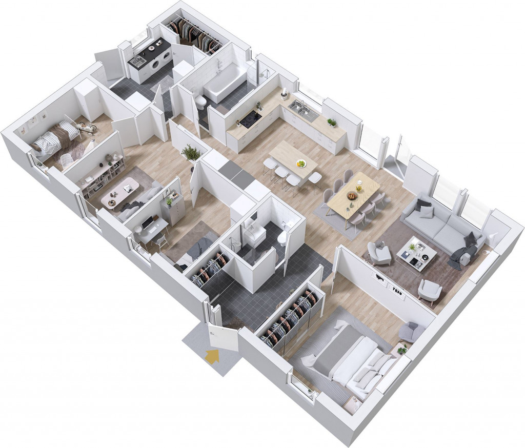 Prio 129 Modern Grundriss