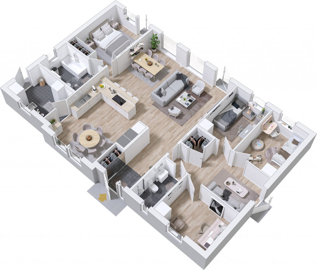 Prio 143 Traditionell Grundriss