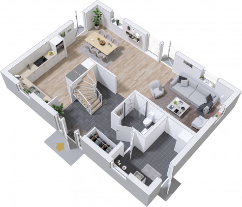 Prio 158 Modern Grundriss