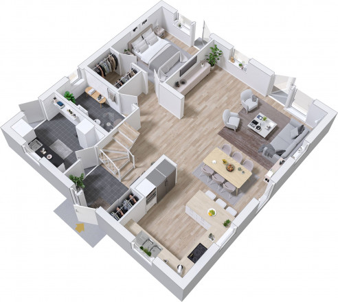 Prio 164 Modern Grundriss