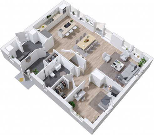 Prio 165 Traditionell Grundriss