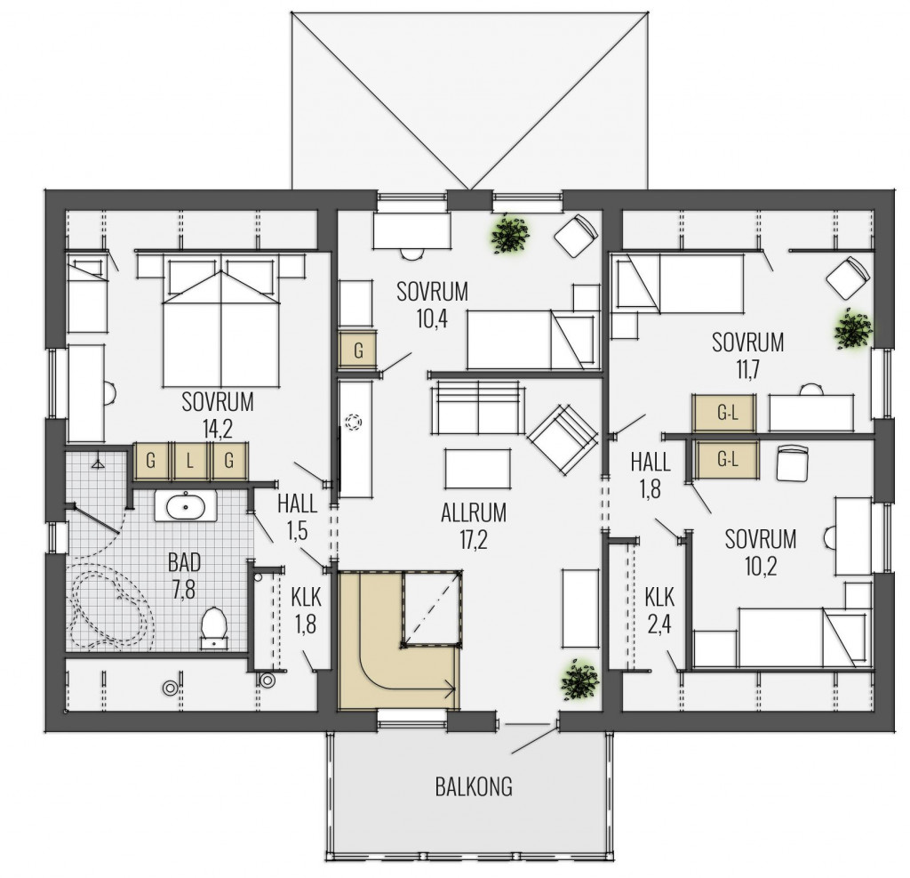 Lönneberga Grundriss