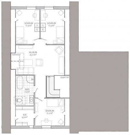 Ängsbacken Grundriss