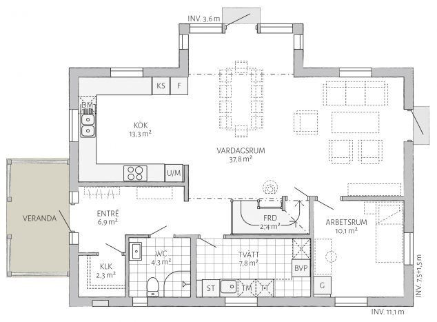 Lindbacken Grundriss